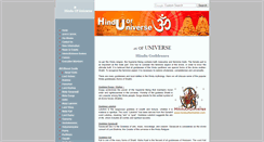 Desktop Screenshot of hinduofuniverse.com